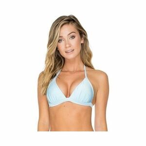 B Swim Deep Sea Tri Top Palm Floral Bottom Bikini